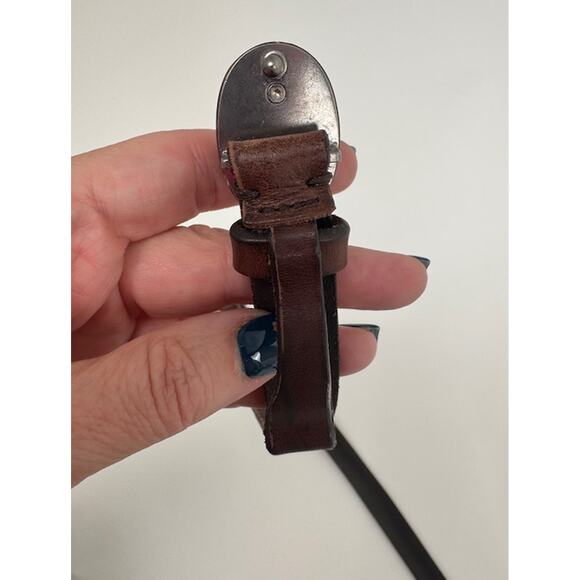 Brunello Cucinelli Brown Leather Genuine Horn Buckle 1\